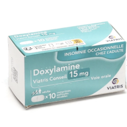 Doxylamine 15 mg Viatris comprimés sécables