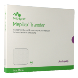 Mepilex Transfer 14x15cm (x10) - Pansement Silicone Sou