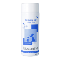 Shampooing éclat pelage blanc pour chiens et chats Biocanina - 200 ml