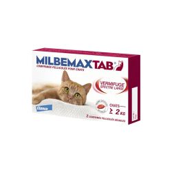 Milbemax Tab Chats Vermifuge de plus de 2 kg comprim