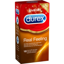 Real sensation naturelle peau contre peau Durex - 10 préservatifs