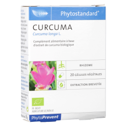 Phytostandard Curcuma Complément alimentaire Phytoprevent Pileje - 20 Gélules