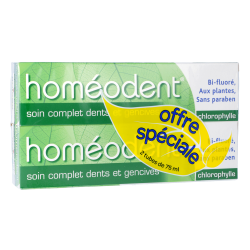 Soin complet chlorophylle 2 tubes Homéodent Boiron - 75