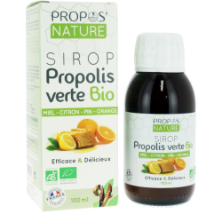 Sirop propolis verte bio miel citron pin orange Propos' Nature