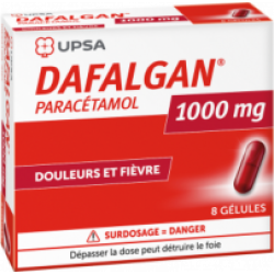 Dafalgan 1000 Mg boite de 8 gélules douleurs