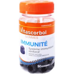 Vitascorbol Gommes immunité Fruits rouges
