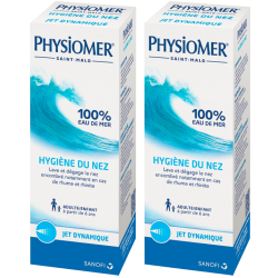 Hygiène nasale Adultes/Enfants Jet dynamique Physiomer - 115 ml x 2
