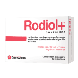 Rodiol + performance intellectuelle et fatigue Dissolvurol - 30 comprimés