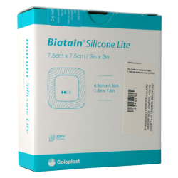 Biatain Silicone Lite 7,5x7,5 (x10) - Pansement Hydroce