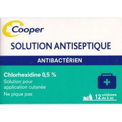 Solution Antiseptique Cooper 12 unidoses de 5ml