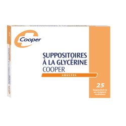 Suppositoires à la glycérine Adultes cooper