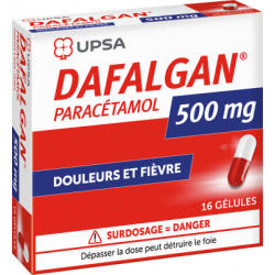 Dafalgan 500 Mg 16 Gelules douleurs UPSA