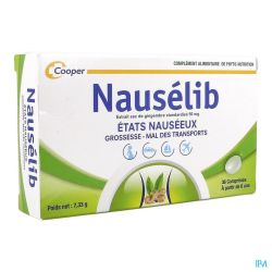 Nauselib Nausée et vomissements Gingembre 36 Comprimés
