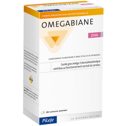 Complément Alimentaire Omegabiane DHA Pileje - 80 Capsules&#