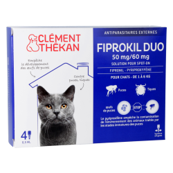 Fiprokil Duo Antiparasitaires externes Spot-On pour chat de