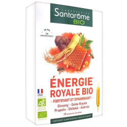 Énergie Royale Bio Fortifiant & Dynamisant Santarome Bio - 20 Ampoules