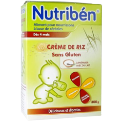 Crème de riz sans gluten Céréales pour nourrissons