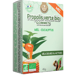 Gommes propolis verte bio miel eucalyptus Propos' Nature - 45 g