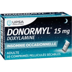 Donormyl Insomnies 15Mg 10 comprimés sécables