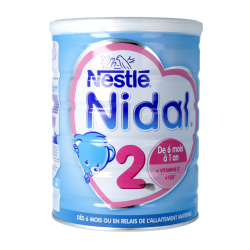 Nestlé Nidal 2 Lait infantile nourrissons 2ème âge - 800g