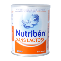 Nutriben sans lactose Lait infantile nourrissons - 400 g