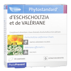 Phytostandard Eschscholtzia et Valérianne Complément alimentaire Phytoprevent Pileje - 30 Comprimés