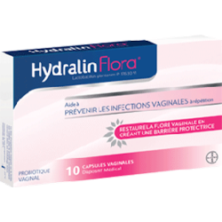 Probiotique Vaginal Hydralin Flora - 10 Capsules Vaginales