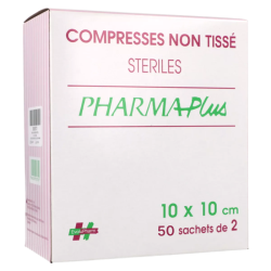 Compresses stériles non tissé 10x10 Evolupharm