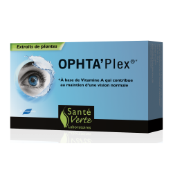 Ophta'Plex Pour le maintien d'une vision normale Vit A Santé Verte - 30 Comprimés