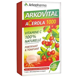 Arkovital Acerola 1000 vitamine C Arkopharma - 30 Comprim&#x