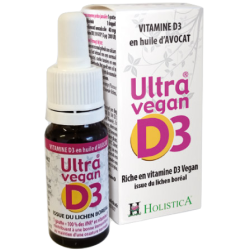 Ultra Vegan D3 en huile d'avocat - Holistica