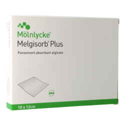 Melgisorb Plus 10x12cm (x10) - Pansement Absorbant Algi