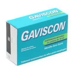 Gaviscon 24 sachet suspension buvable Menthe