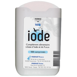 Iode Production des hormones thyroïdiennes Parinat - 100 comprimés