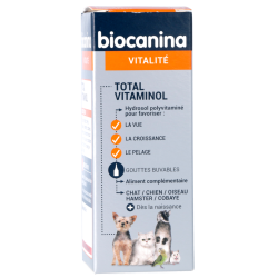 Total Vitaminol Complément alimentaire pour chien et chat Biocanina - 30 ml