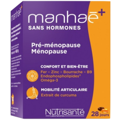 Manhaé+ Curcuma Sans Hormones Féminité Ménopause Nutrisanté - 28 Jours