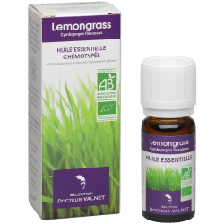 Huiles Essentielle Biologique Lemongrass Docteur Valnet - 10ml