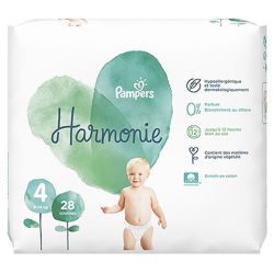 T4 9-14 Kg Pampers Harmonie Couches 28 Couches