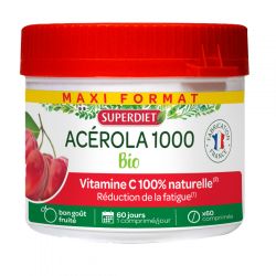 Acérola Vitamine C goût cerise Super Diet - 60