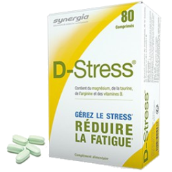 D-Stress magnésium stress et fatigue Synergia - 80 Comprimés