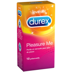 Pleasure Me micro-perlés et nervurés Durex - 10 préservatifs