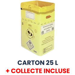 25 L Carton Collecteur DASRI - Collecte incluse