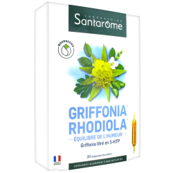 Griffonia Rhodiola Équilibre de l'Humeur Santarome - 20 Ampoules