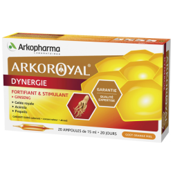 Arkoroyal Dynergie Fortifiant & Stimulant Arkopharma - 20 Ampoules