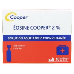 Éosine Cooper 2 % 10 unidoses de 2 ml