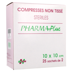Compresses stériles non tissé 10x10 Evolupharm