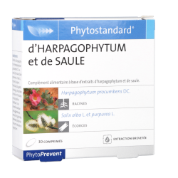 Phytostandard Harpagophytum et Saule Phytoprevent Pileje - 30
