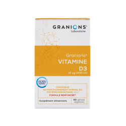Vitamine D3 400UI Granions 60 gélules végétales
