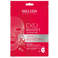 Weleda EXO BOOST Glow Masque en Tissu Grenade 20 ml