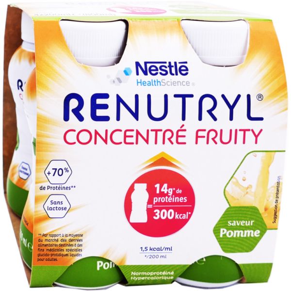 Concentré fruity Renutryl sans lactose 200X4